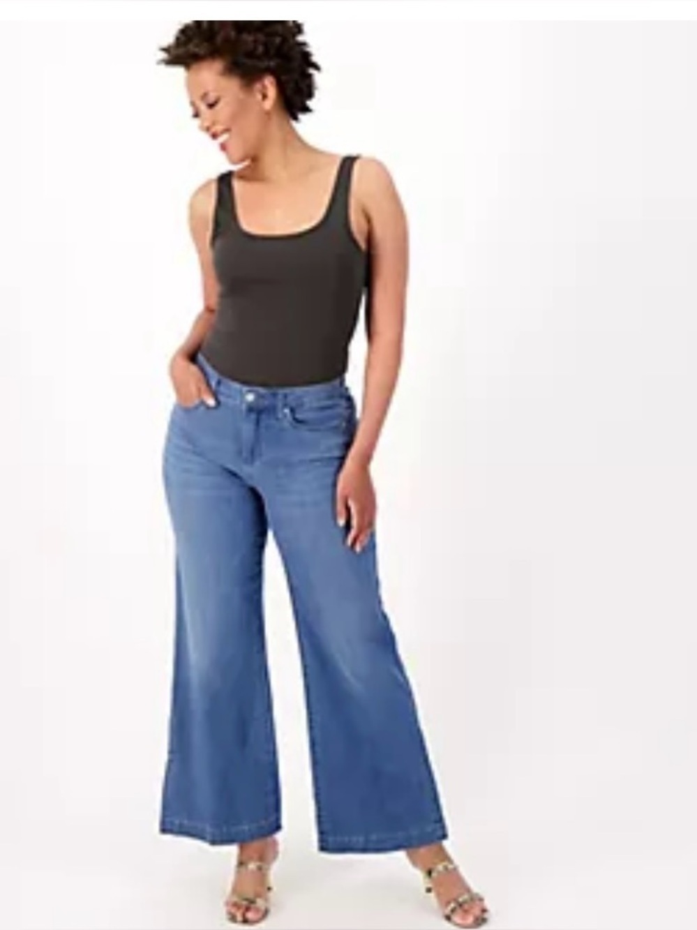 NYDJ Teresa Wide Leg Ankle denim jeans -SZ 12P